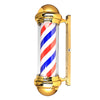 27 Inch Barber Pole LED Sign Light | Rotating Red White Blue Stripe | Wall Mounted Salon Sign