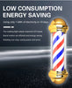 27 Inch Barber Pole LED Sign Light | Rotating Red White Blue Stripe | Wall Mounted Salon Sign