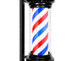 29 Inch Barber Pole Light IP54 Waterproof | Rotating LED Strip Salon Sign | Black Wall Mounted Open Sign
