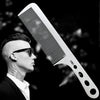 Ultra-thin Titanium Steel Stainless Steel Hairdressing Comb Men Hair Styling Point-tail Combs Profissional Hairbrush
