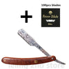 Wood Handle Blade Shaving Razors Professional Barber Shaver Razor Men's Replaceable Blade Shaving Razor Men Gift