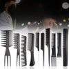【Hot sales】10 Hair comb Barbershop hair comb Steel needle comb plastic comb flat head comb pointy tail