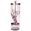 Barbershop Disinfection Jar Beauty Manicurist Stainless Steel Glass Filter Clean Sterilization Container Beauty Hair Salon Tools