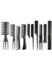 【Hot sales】10 Hair comb Barbershop hair comb Steel needle comb plastic comb flat head comb pointy tail
