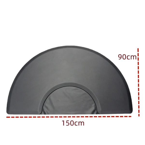 Barber Chair Mat Hairdresser Anti-slip Floor Pad Carpet Protect Fabric Cushion Hairdressing Nonslip Rubber PVC Stool Upholstered