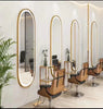 Barber Shop Mirror Hairdressing Double Sided Styling Led Mirror Station Barber Mirror Unit For Barber Shop