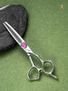 TITAN professional barber scissors double tooth thinning scissors6inch vg10 steel