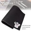 Barber Station Mat Cushion Non-slip Black Pad Hairdress Organizer for Clippers Scissors Trimmers Brushes Storage Tool