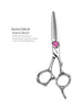 TITAN professional barber scissors double tooth thinning scissors6inch vg10 steel