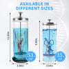 Barbershop Disinfection Jar Beauty Manicurist Stainless Steel Glass Filter Clean Sterilization Container Beauty Hair Salon Tools