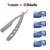 1Pcs MenManual razor Old-fashioned Shaver Old-fashioned razor Razor Eyebrow shaver holder Shaving face Shaving hair Hair scraper