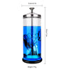 Barbershop Disinfection Jar Beauty Manicurist Stainless Steel Glass Filter Clean Sterilization Container Beauty Hair Salon Tools