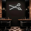 Barber Open LED Neon Sign Light Wall Mounted Display - USB Powered Decor for Barbershop Hair Salon Studio Men’s Facial Care Club