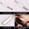 Professional Manual Barber Razor Haircut Shaving Tool Beard Eyebrow Trimming Blades Straight Edge for Hairdresser Depilation