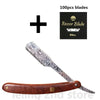Wood Handle Blade Shaving Razors Professional Barber Shaver Razor Men's Replaceable Blade Shaving Razor Men Gift