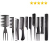 【Hot sales】10 Hair comb Barbershop hair comb Steel needle comb plastic comb flat head comb pointy tail