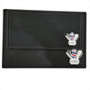 Barber Station Mat Cushion Non-slip Black Pad Hairdress Organizer for Clippers Scissors Trimmers Brushes Storage Tool