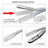 1Pcs MenManual razor Old-fashioned Shaver Old-fashioned razor Razor Eyebrow shaver holder Shaving face Shaving hair Hair scraper