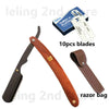Wood Handle Blade Shaving Razors Professional Barber Shaver Razor Men's Replaceable Blade Shaving Razor Men Gift