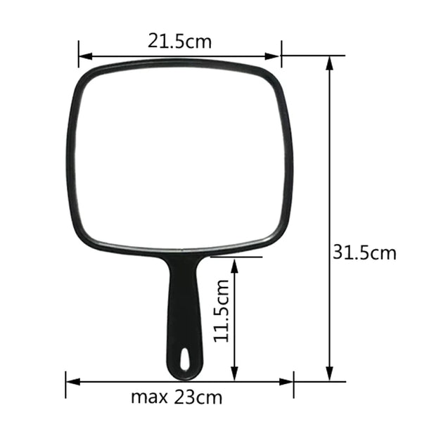 Handheld Mirror Professional Handheld Salon Barbers Hairdressers Mirror With Handle Practical Hand Mirror For Home
