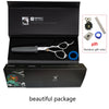 TITAN professional barber scissors double tooth thinning scissors6inch vg10 steel