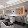 Hot Sale Modern LED Barber Salon Styling Mirror Station Table