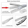 1Pcs MenManual razor Old-fashioned Shaver Old-fashioned razor Razor Eyebrow shaver holder Shaving face Shaving hair Hair scraper