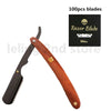 Wood Handle Blade Shaving Razors Professional Barber Shaver Razor Men's Replaceable Blade Shaving Razor Men Gift