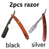 Wood Handle Blade Shaving Razors Professional Barber Shaver Razor Men's Replaceable Blade Shaving Razor Men Gift