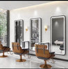 Barber Shop Mirror Hairdressing Double Sided Styling Led Mirror Station Barber Mirror Unit For Barber Shop