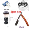 Wood Handle Blade Shaving Razors Professional Barber Shaver Razor Men's Replaceable Blade Shaving Razor Men Gift