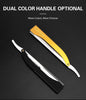 Professional Manual Barber Razor Haircut Shaving Tool Beard Eyebrow Trimming Blades Straight Edge for Hairdresser Depilation