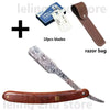Wood Handle Blade Shaving Razors Professional Barber Shaver Razor Men's Replaceable Blade Shaving Razor Men Gift