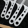 Ultra-thin Titanium Steel Stainless Steel Hairdressing Comb Men Hair Styling Point-tail Combs Profissional Hairbrush
