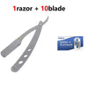 1Pcs MenManual razor Old-fashioned Shaver Old-fashioned razor Razor Eyebrow shaver holder Shaving face Shaving hair Hair scraper