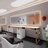 Hot Sale Modern LED Barber Salon Styling Mirror Station Table