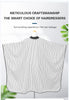 Barber Hair Cutting Cape White Stripe | Anti-Static Waterproof Sponge Collar | Professional Hairdressing Cloth