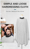 Barber Hair Cutting Cape White Stripe | Anti-Static Waterproof Sponge Collar | Professional Hairdressing Cloth