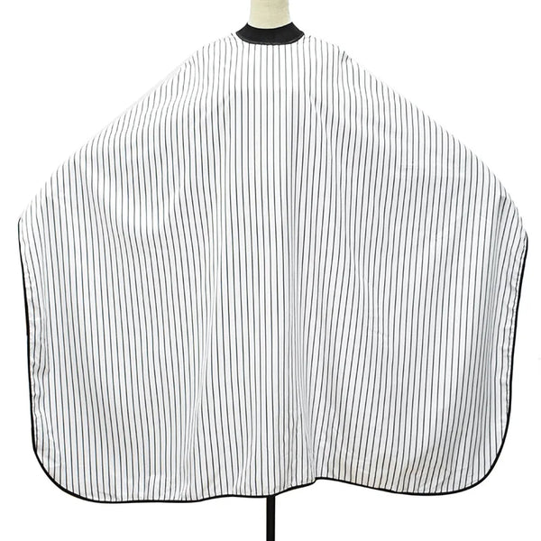 Barber Hair Cutting Cape White Stripe | Anti-Static Waterproof Sponge Collar | Professional Hairdressing Cloth