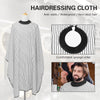 Barber Hair Cutting Cape White Stripe | Anti-Static Waterproof Sponge Collar | Professional Hairdressing Cloth