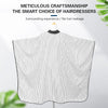 Barber Hair Cutting Cape White Stripe | Anti-Static Waterproof Sponge Collar | Professional Hairdressing Cloth