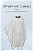 Barber Hair Cutting Cape White Stripe | Anti-Static Waterproof Sponge Collar | Professional Hairdressing Cloth