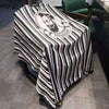 Barber Stripe Hair Cape Non-Stick Cloth | Black White Stripe Salon Cutting Cape | Professional Barber Wrap Cape