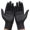 Disposable Black Nitrile Gloves Latex Free Powder Free — 20, 50 and 100 Pack