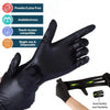 Disposable Black Nitrile Gloves Latex Free Powder Free — 20, 50 and 100 Pack