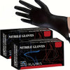 Disposable Black Nitrile Gloves Latex Free Powder Free — 20, 50 and 100 Pack