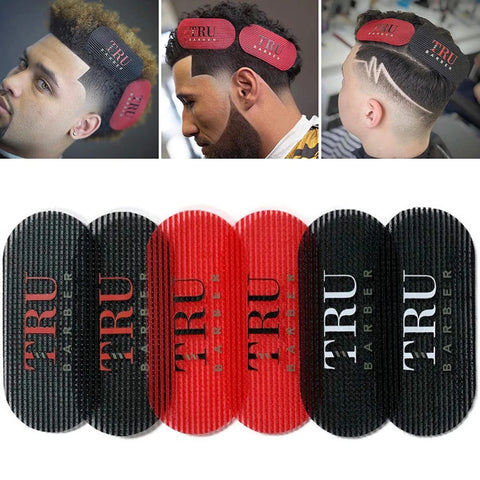 Hair Grippers 6 Piece Bundle Pack — Red Black and Blue for Men and Women Salon and Barber