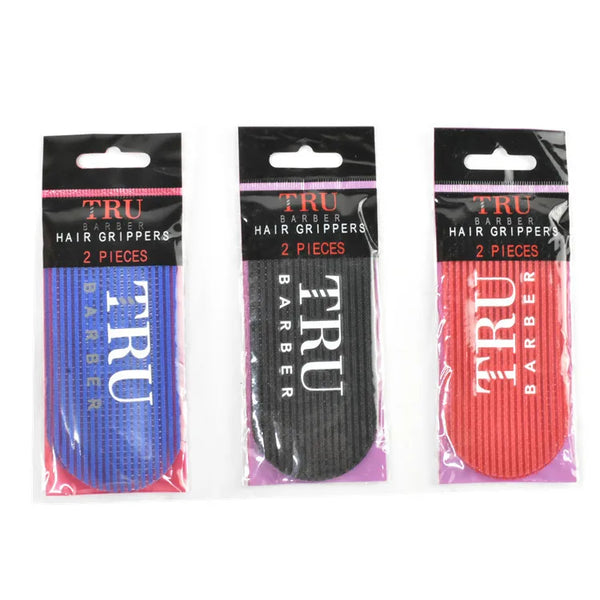 Hair Grippers 6 Piece Bundle Pack — Red Black and Blue for Men and Women Salon and Barber