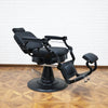 Hydraulic Barber Chair Black | 360° Rotating Reclining Salon Chair | Synthetic Leather