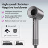 Leafless Hair Dryer Negative Ion | Bladeless Wall Mount Salon Dryer | Ceramic Infrared 1800W